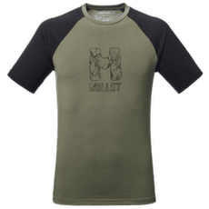 Tričko dlhý rukáv Millet CIMAI NATURAL TS SS Men GRAPE LEAF/BLACK
