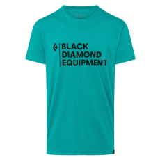 Triko krátký rukáv Black Diamond Stacked Logo Tee Men Teal