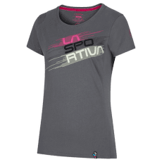 Stripe Evo T-Shirt Women Carbon/Cerise