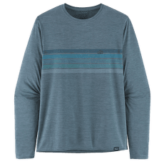 Triko dlouhý rukáv Patagonia L/S Cap Cool Daily Graphic Shirt Men Line Logo Ridge Stripe: Light Plume Grey X-Dye