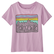 Triko krátký rukáv Patagonia Regenerative Organic Certified Cotton Fitz Roy Skies T-Shirt Baby Dragon Purple