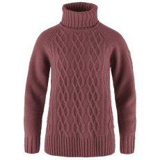 Svetr Fjällräven Övik Cable Knit Roller Neck Women Mesa Purple