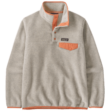 Mikina Patagonia Lightweight Synch Snap-T Pulover Women Oatmeal Heather w/Heirloom Peach