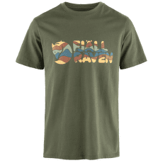 Tričko krátky rukáv Fjällräven Multicolor Logo T-Shirt Men Laurel Green