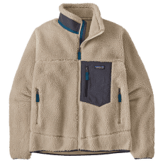 Mikina Patagonia Classic Retro-X Jacket Men Natural w/Smolder Blue