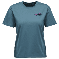 Triko krátký rukáv Black Diamond Mountainscape SS Tee Women Creek Blue