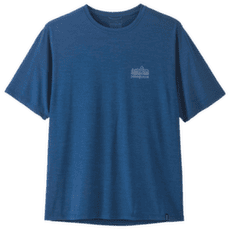 Tričko krátky rukáv Patagonia Cap Cool Daily Shirt - Spoke Stencil Men Clement Blue - Light Clement Blue X-Dye