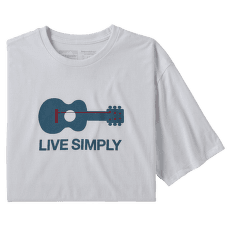 Triko krátký rukáv Patagonia Live Simply Guitar Responsibili Tee Men White