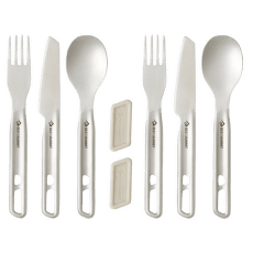 Príbor Sea to Summit Detour Stainless Steel Cutlery Set - [2P] [6 Piece] Stainless Steel Grey