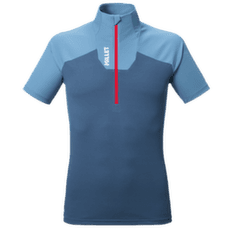 Tričko krátky rukáv Millet KAMET TS ZIP SS Men CORONET BLUE/SAPHIR