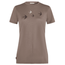 Tričko krátky rukáv Icebreaker Merino 150 Tech Lite SS Tee Bird Transit Women PORCINI