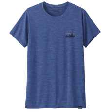 Triko krátký rukáv Patagonia Cap Cool Daily Graphic Shirt Women 73 Skyline: Current Blue X-Dye