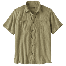 Košile krátký rukáv Patagonia Back Step Shirt Men Swell Dobby: Buckhorn Green