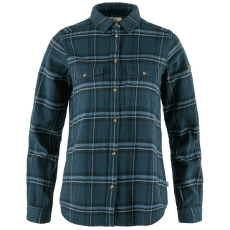 Košeľa dlhý rukáv Fjällräven Övik Heavy Flannel Shirt Women Indigo Blue-Dark Navy