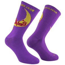 Ponožky La Sportiva CLIMBING ON THE MOON SOCKS Purple/Yellow