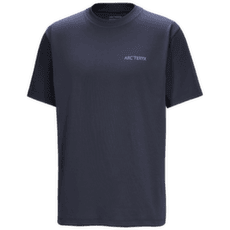 Tričko krátky rukáv Arcteryx Kragg SL Cotton Blurred Bird SS Men Black Sapphire