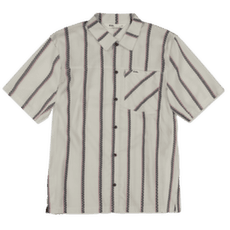 Košeľa krátky rukáv Mons Royale AT Merino Short Sleeve Shirt Men Bone Stripe