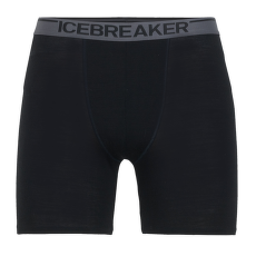 Boxerky Icebreaker Anatomica Long Boxers Men Black