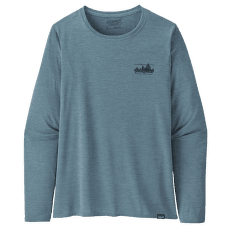 Tričko dlhý rukáv Patagonia L/S Cap Cool Daily Graphic Shirt Women 73 Skyline: Light Plume Grey X-Dye