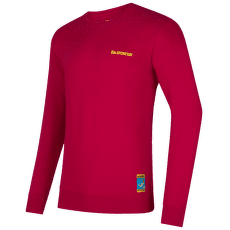 Tričko dlhý rukáv La Sportiva CLIMBING ON THE MOON Sweatshirt Men Fucsia/Giallo