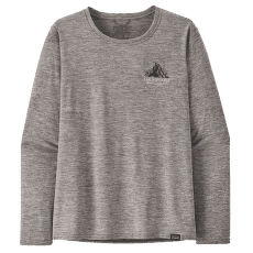Tričko dlhý rukáv Patagonia Cap Cool Daily Graphic Shirt Lands Long Sleeve Women Chouinard Crest: Feather Grey
