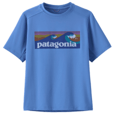 Triko krátký rukáv Patagonia Capilene® Silkweight T-Shirt Kid Boardshort Logo: Abundant Blue