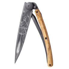 Nůž Deejo Tattoo Black 37g, Olive Wood, Sagitarius