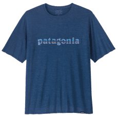 Triko krátký rukáv Patagonia Cap Cool Daily Graphic Shirt Men 73 Text Logo: Clement Blue X-Dye