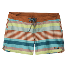 Wavefarer Boardshorts - 5 in. Women Fitz Stripe Small: Henna Brown