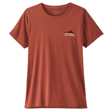 Triko krátký rukáv Patagonia Cap Cool Daily Graphic Shirt Lands Women Like the Wind: Burl Red X-Dye