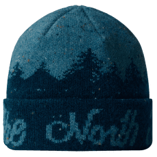 Čiapka The North Face CABIN MOUNTAINSCAPE BEANIE MIDNIGHT PETROL/ALGAE BLUE