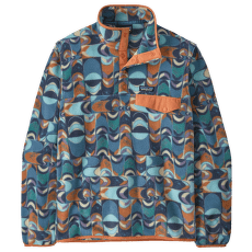 Mikina Patagonia Lightweight Synch Snap-T Pullover Men Swallowtail Geo: Still Blue