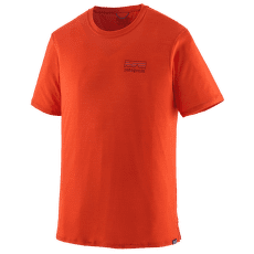 Tričko krátky rukáv Patagonia Capilene® Cool Merino Graphic Shirt Men Fitz Roy Strata: Pollinator Orange