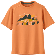 Triko krátký rukáv Patagonia Capilene® Silkweight T-Shirt Kid Fitz Roy Superbloom: Heirloom Peach