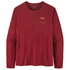 Tričko dlhý rukáv Patagonia L/S Cap Cool Daily Graphic Shirt Men Slow Going: Wax Red X-Dye