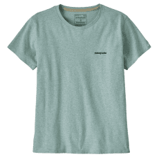 Triko krátký rukáv Patagonia P-6 Logo Responsibili-Tee Women P-6 Outline: Virtually Blue