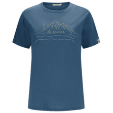 Tričko krátky rukáv Aclima LightWool 140 Classic Tee Sunset Women Blue Fusion