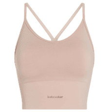 Podprsenka Icebreaker Merino Blend 260 Seamless Rib Strappy Tank Women PINK QUARTZ