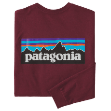 Triko dlouhý rukáv Patagonia Long-Sleeved P-6 Logo Responsibili-Tee Men Sequoia Red