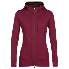 Quantum III LS Zip Hood Women CHERRY/ESPRESSO