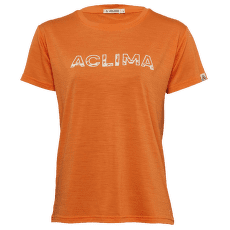 Tričko krátky rukáv Aclima LightWool Tee Logo Women Orange Tiger