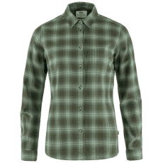 Košile dlouhý rukáv Fjällräven Övik Flannel Shirt Women Deep Forest-Patina Green