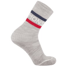 Ponožky Mons Royale Signature Crew Sock College Grey