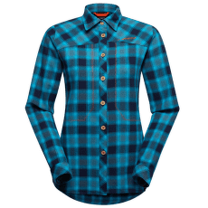 Košeľa dlhý rukáv La Sportiva Rambler Flannel Shirt Women Deep Sea/Cherry Tomato