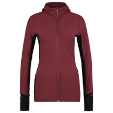 Pulóver Icebreaker Descender LS Zip Hood Women PORT/BLACK/CB