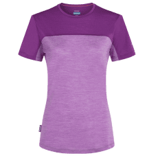 Triko krátký rukáv Icebreaker Merino 125 Cool-Lite Sphere III SS Tee Colour Block Women PASSION HTHR/PASSION/CB