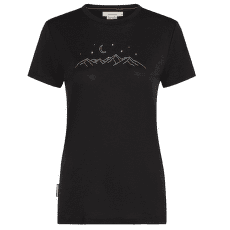 Tričko krátky rukáv Icebreaker Merino 150 Tech Lite SS Tee Sparkling Stars Women BLACK