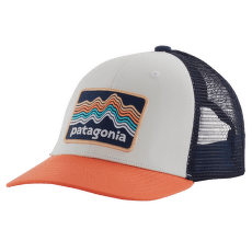 Šiltovka Patagonia Trucker Hat Kid Ridge Rise Stripe: Coho Coral