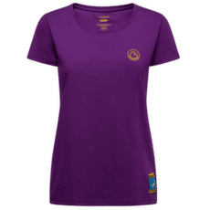 Triko krátký rukáv La Sportiva CLIMBING ON THE MOON T-Shirt Women Viola/Giallo