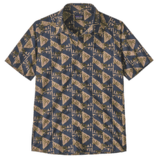 Košeľa krátky rukáv Patagonia Go To Shirt Men Jaguar Geo: Dolomite Blue